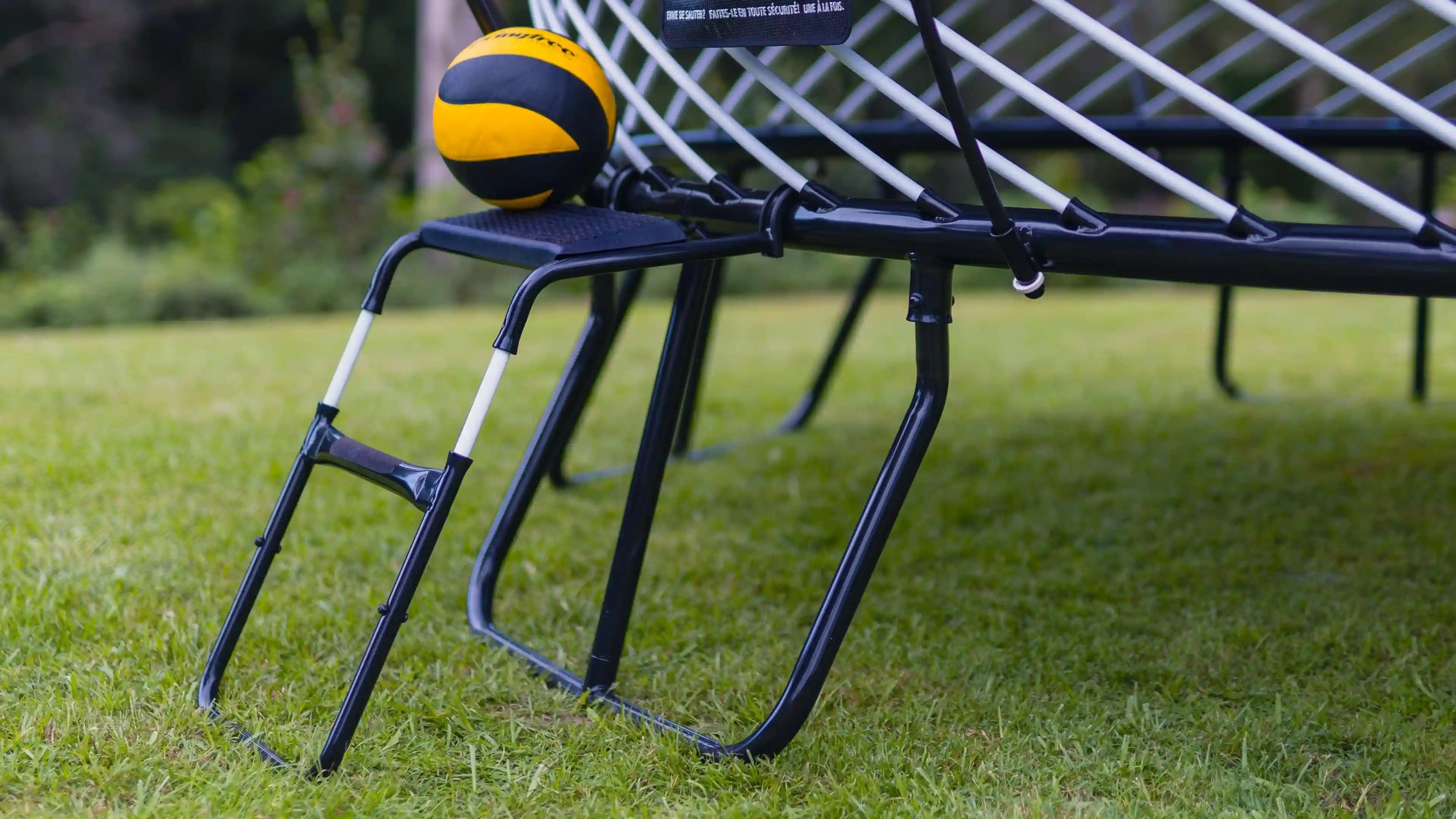 FlexrStep attached to a trampoline