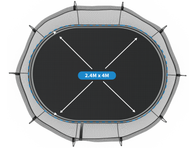 Load image into Gallery viewer, Large Oval Trampoline O92 - Best Seller
