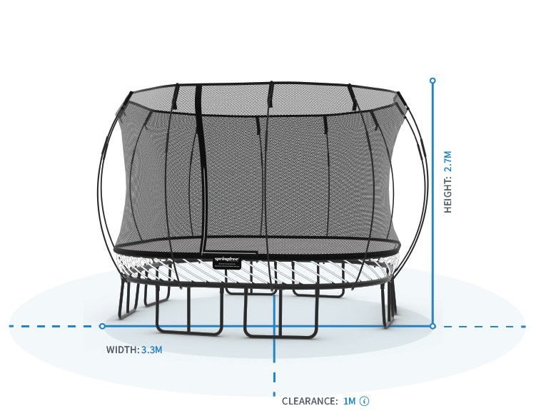 Large Square Trampoline S113 - Best Seller