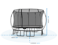 Load image into Gallery viewer, Large Square Trampoline S113 - Best Seller
