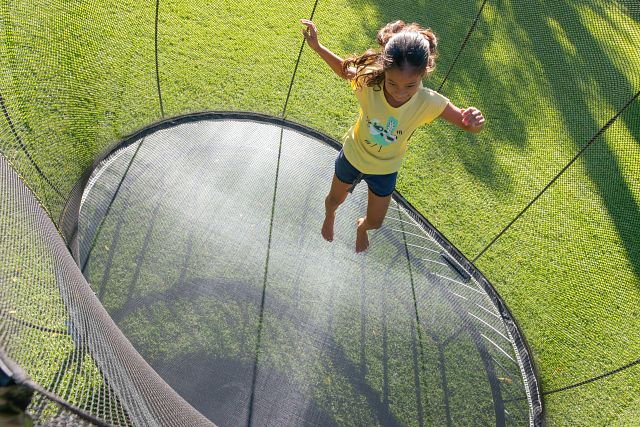 Trampoline Moyen Ovale O77