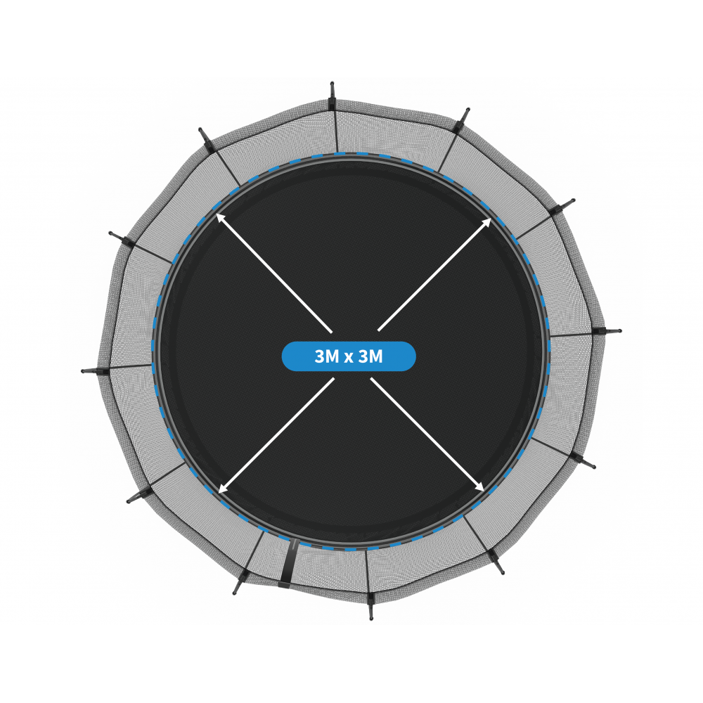 Diamètre du tapis - 3m (diameter)